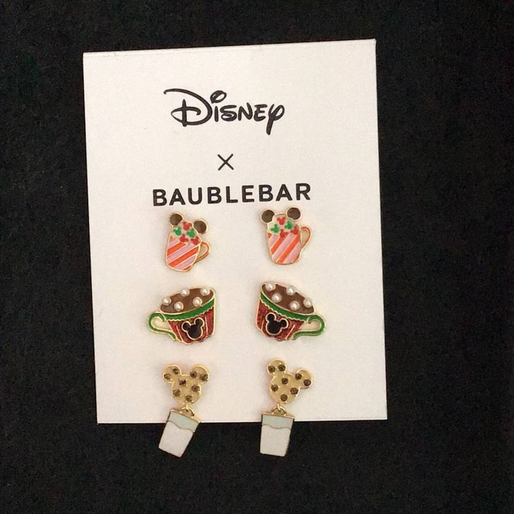 Disney baublebar Christmas Mickey earrings